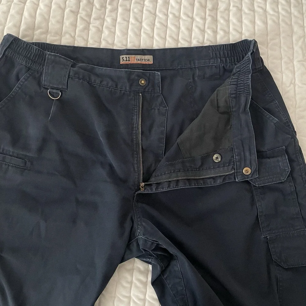 5.11 Tactical Mens 40x32 Navy Blue Cotton Canvas Cargo Pants 74273-724